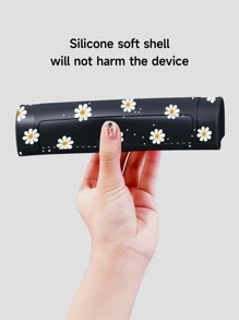 花朵图案保护壳（兼容Switch）,兼容Switch OLED/Switch Ns/New Switch2(2025),无需拆卸保护壳即可安装于底座