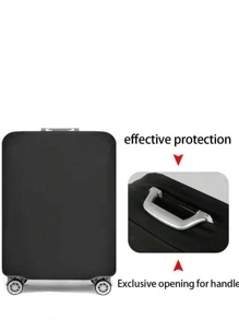 行李箱保护套，适用于行李箱、拉杆箱、防尘加厚高弹力面料、22-24英寸学校包、学校配件、学校用品 - 黑色 - 查看 3