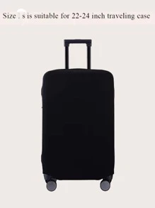 行李箱保护套，适用于行李箱、拉杆箱、防尘加厚高弹力面料、22-24英寸学校包、学校配件、学校用品 - 黑色 - 查看 5