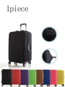 行李箱保护套，适用于行李箱、拉杆箱、防尘加厚高弹力面料、22-24英寸学校包、学校配件、学校用品 - 黑色 - 查看 1