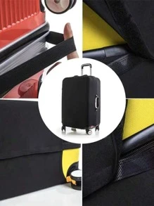 行李箱保护套，适用于行李箱、拉杆箱、防尘加厚高弹力面料、22-24英寸学校包、学校配件、学校用品 - 黑色 - 查看 6