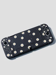 花朵图案保护壳（兼容Switch）,兼容Switch OLED/Switch Ns/New Switch2(2025),无需拆卸保护壳即可安装于底座