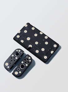 花朵图案保护壳（兼容Switch）,兼容Switch OLED/Switch Ns/New Switch2(2025),无需拆卸保护壳即可安装于底座