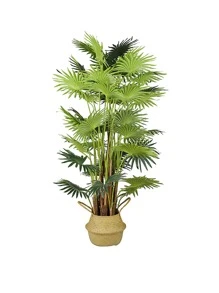 1pc Different Size Basket Flower Plant Pot Woven Seagrass Belly Basket Fold-Able Planter