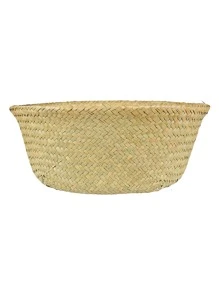 1pc Different Size Basket Flower Plant Pot Woven Seagrass Belly Basket Fold-Able Planter