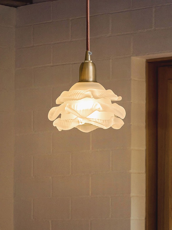 1pc All Copper Flower Shaped Pendant Light