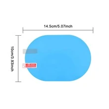 2 cái/bộ Trong suốt Chống mưa Phim ảnh Đối với Chiếu hậu ô tô Gương , Thích hợp Đối với ô tô , - Trong sáng - Xem 3