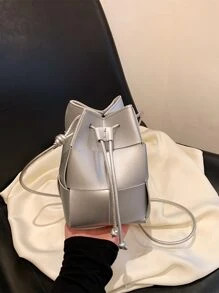 1buc mini geantă la modă, geantă de mână versatilă și ocazională țesută pentru femei, geantă de mână de lux pentru navetă, geantă de umăr cu design de nișă, potrivită pentru uz zilnic