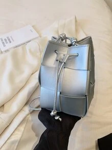 1buc mini geantă la modă, geantă de mână versatilă și ocazională țesută pentru femei, geantă de mână de lux pentru navetă, geantă de umăr cu design de nișă, potrivită pentru uz zilnic