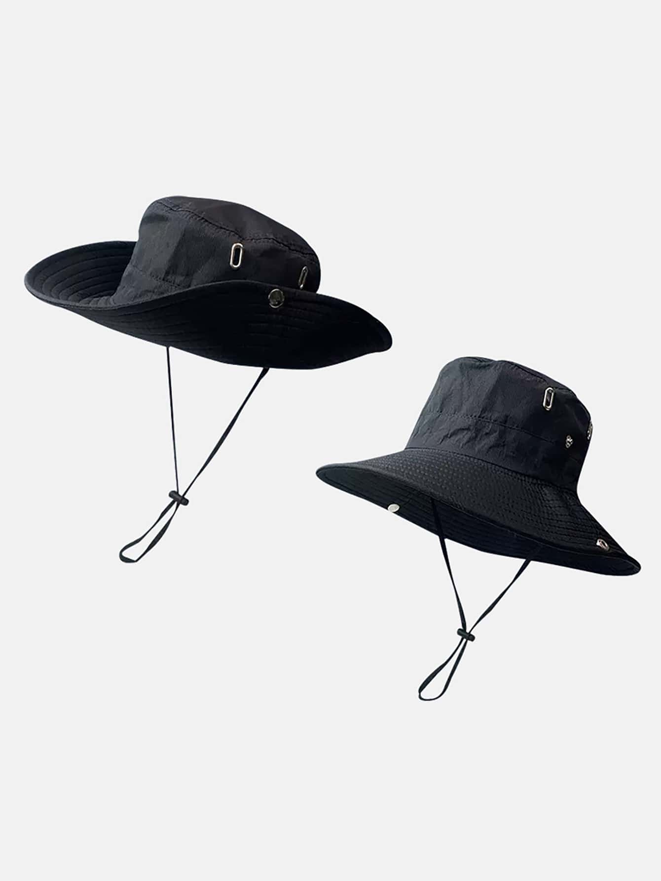 女士漁夫帽 - 黑色 - 查看 1