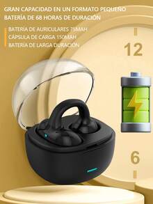 Un auricular inalámbrico audífonos inalambricos conducción Ósea clip-on para deportivos bluetooth - Gris - Ver 4