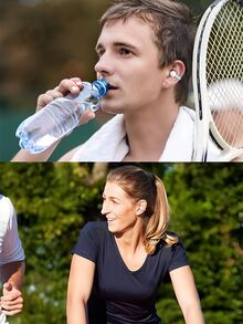 Un auricular inalámbrico audífonos inalambricos conducción Ósea clip-on para deportivos bluetooth - Gris - Ver 7