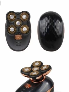 Afeitadora eléctrica para cabeza afeitado - de hombres cabeza Maquinilla de afeitar , Cuchilla de afeitar para barba , 5 cabezas Afeitadora eléctrica , multifuncional Maquinilla de afeitar para cabeza calva - Multicolor - Ver 2