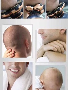 Afeitadora eléctrica para cabeza afeitado - de hombres cabeza Maquinilla de afeitar , Cuchilla de afeitar para barba , 5 cabezas Afeitadora eléctrica , multifuncional Maquinilla de afeitar para cabeza calva - Multicolor - Ver 9