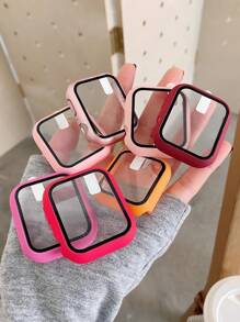 1入組鋼化膜手錶殼套適用於Apple Watch系列Ultra/SE/8/7/6/5/4/3/2/1,適合尺寸38/40/41/42/44/45/49mm - 藏蓝色 - 查看 8