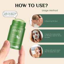 1 pieza Mascarilla facial eliminación de puntos negros limpieza profunda de poros hidratante brillante té verde , apto para todo tipo de piel , 35g , para hombre y mujer