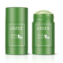 1 pieza Mascarilla facial eliminación de puntos negros limpieza profunda de poros hidratante brillante té verde , apto para todo tipo de piel , 35g , para hombre y mujer