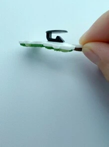 Set de 7 piezas de adornos para zapatos con diseño desmontable, estilo playa de verano - Celeste - Ver 5