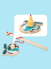 多功能磁力釣魚池有趣玩具兒童啟蒙海洋動物教育玩具套裝15條魚+1個釣竿（隨機風格） - 彩色 - 查看 5