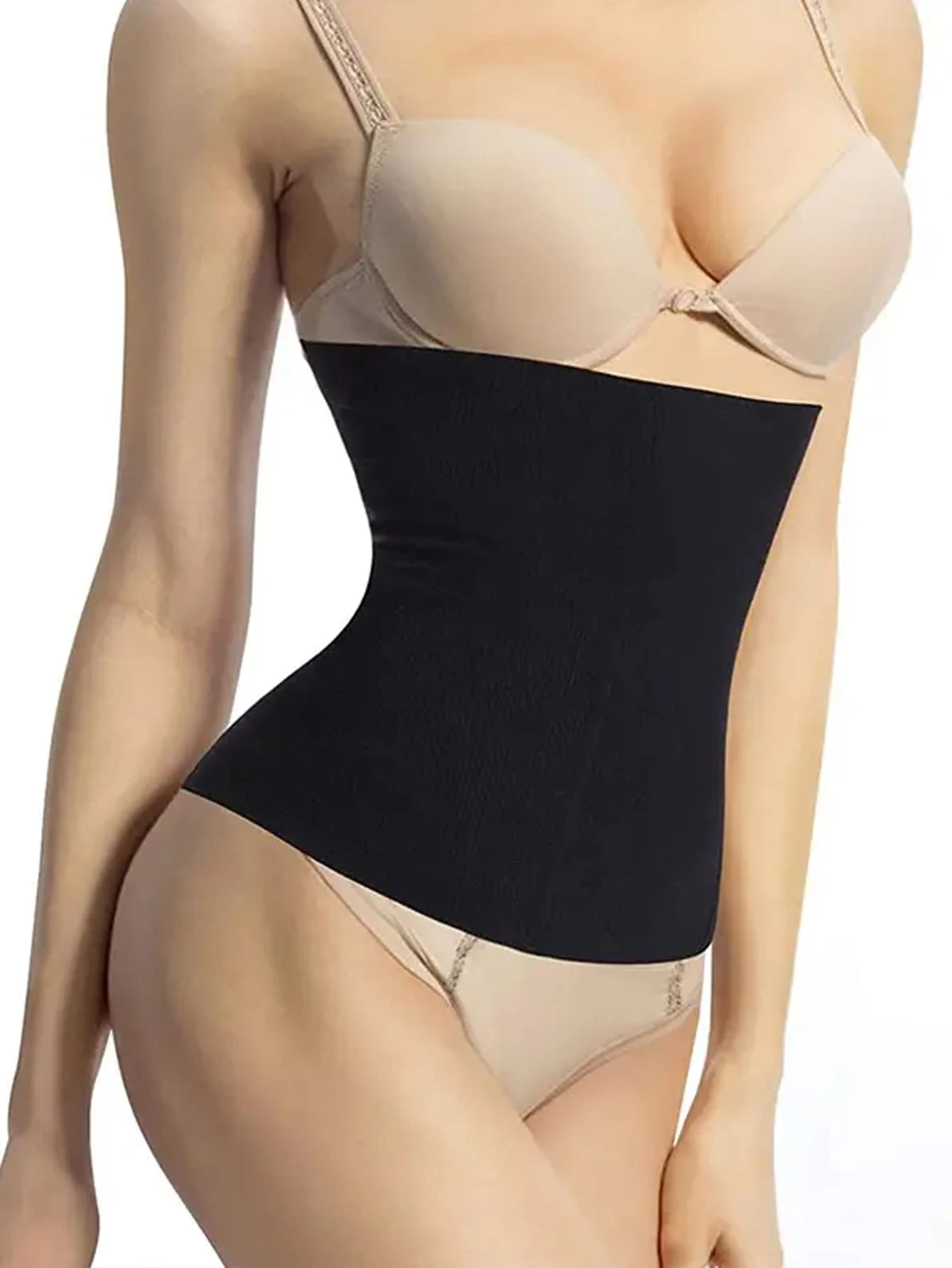 1入組女性收復塑腰帶塑形腰封帶高腰 - 黑色 - 查看 1