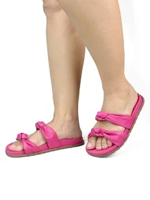 Women Flat Sandals - Màu Hồng Tươi - Xem 1