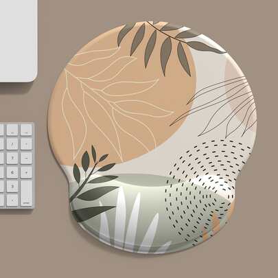 1入組葉子圖案鼠標墊