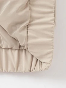 Balabala Cậu bé Tween Chi tiết Patched thư Tay Raglan Áo trùm đầu - Màu Khaki - Xem 8