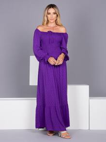 Women Dresses - 紫色 - 查看 1