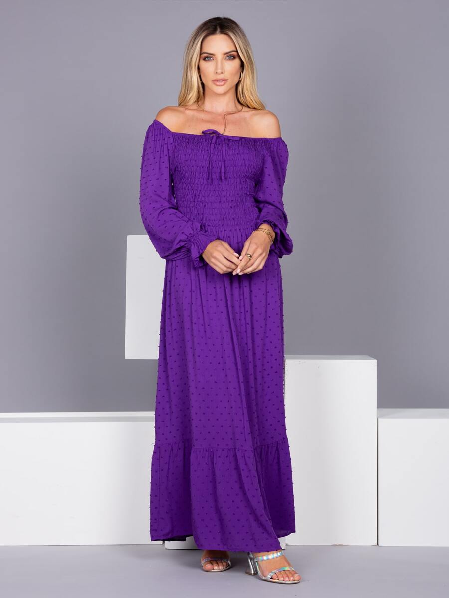 Women Dresses - 紫色 - 查看 1