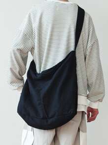 高中生和大学新生 多功能简约帆布斜挎包、单肩包、流浪包 适用于旅行、学院、学校、户外和运动 夏季学院包 圣诞礼物 尖叫包 冬季挎包 皮包 手提包 节日必备品 露营斜挎包 返校包 斜挎包 春季学校用品 健身包斜挎包 侧包 - 黑色 - 查看 4