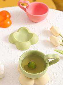 创意咖啡杯碟套装，可爱陶瓷杯，极具吸引力，适合咖啡和酸奶早餐