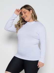 Plus Size Blouses - 白色 - 查看 3