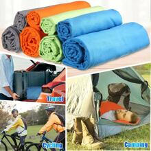 1 Stück Multi-funktions-schnell Trocknendes Handtuch: Unverzichtbar Für Yoga, Fitness Und Reisen, In 2er Oder 3er Sets Erhältlich; Super Absorbierendes Mikrofaser-sport Handtuch Decke Mit Doppelseitigem Plüsch-design, Erhältlich In Mehreren Farben Und Sets. - Blau - Übersicht 4