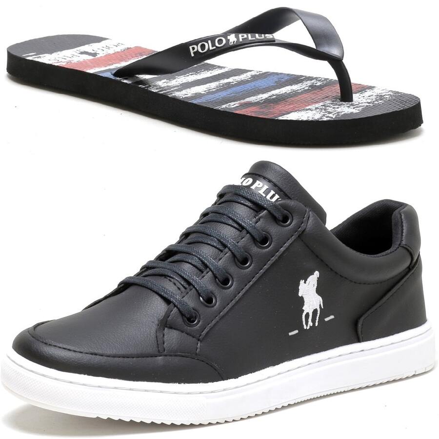 Men Sneakers - Đen và trắng - Xem 1