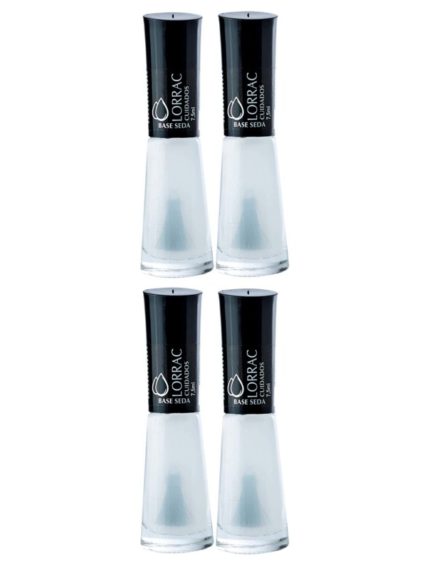 Kit 4 Bases Seda para Unhas Lorrac 7,5mL