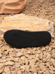 Men Comfortable Aarabic Style Slippers Sandals - Coffee Brown - View 6