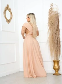 Women Dresses - 米色 - 查看 2