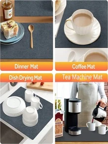 1 Miếng Đen & Quán cà phê Mẫu Thảm cà phê Đối với Bình Cà phê - Nhiều màu - Xem 6