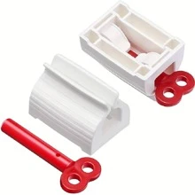 1pc/2pcs/3pcs Household Toothpaste Dispenser Squeezer Bathroom Accessories Toothpaste Holder Organizer Hair Dye Cosmetics Creative Squeezer Without Waste Bathroom Decor Summer Back To School