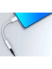 Adaptador de Fone para iPhone Cabo Lightning Para P2 Femea Áudio Auxiliar Fone - Branco - Visão 6