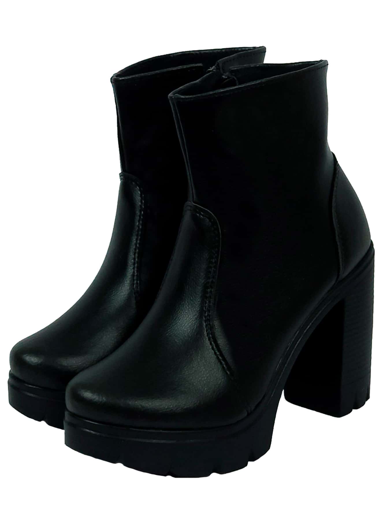 Women Fashion Boots - Black - View 1