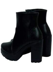 Women Fashion Boots - Black - View 3