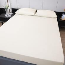 1 Miếng Đã chải Trải giường , Trang tính , Vỏ nệm Phòng ngủ Sự bảo vệ , Có thể giặt được Thiết kế Màu thuần - trắng - Xem 4