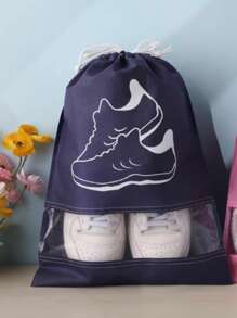 Shoe Bags - Navy Blue - View 1