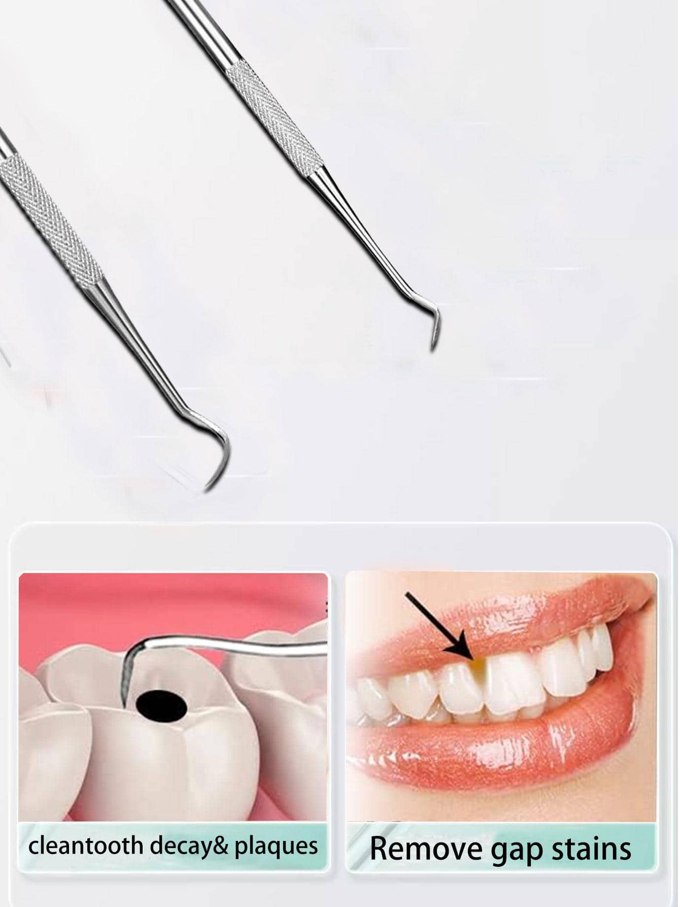 1pc Professional Dental Scraper Tool, Stainless Steel Dental Tarter