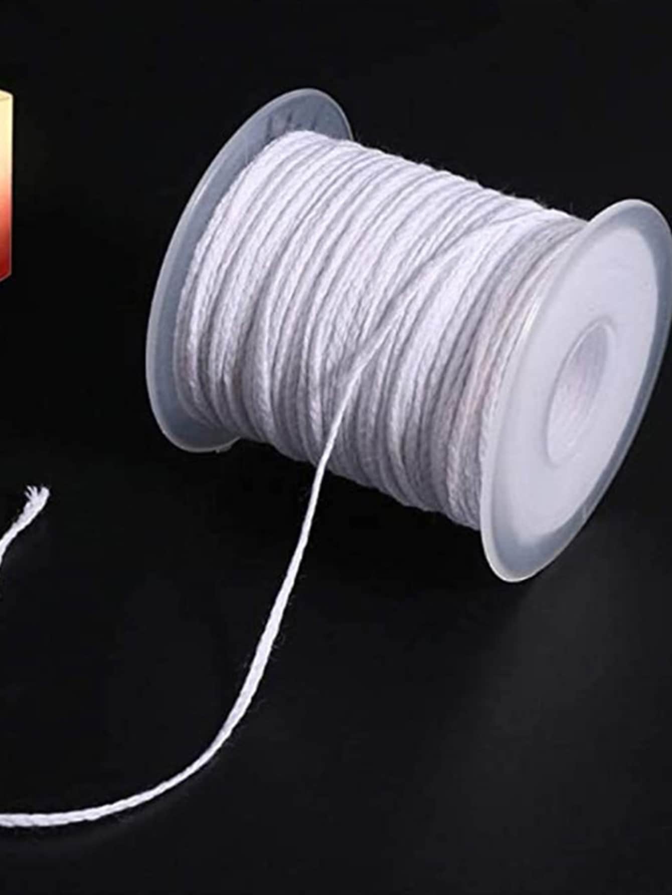 Mechas para velas 61M trenzado DIY Vela haciendo mecha - Blanco - Ver 1