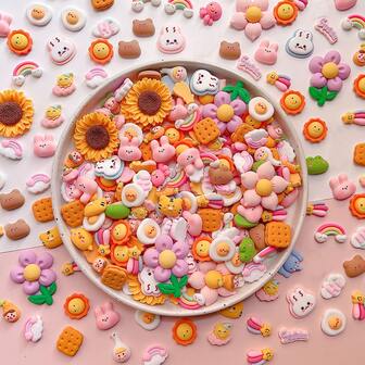 16入組3D卡通貼紙適用於水瓶子,可愛貼紙適用於絕緣杯子,DIY樹脂配件適用於手機容器和冰箱,8固定的類型和8隨機樣式,強的膠黏劑包括