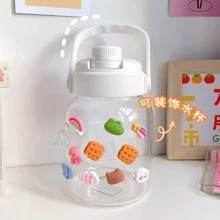 16入組3D卡通貼紙適用於水瓶子,可愛貼紙適用於絕緣杯子,DIY樹脂配件適用於手機容器和冰箱,8固定的類型和8隨機樣式,強的膠黏劑包括