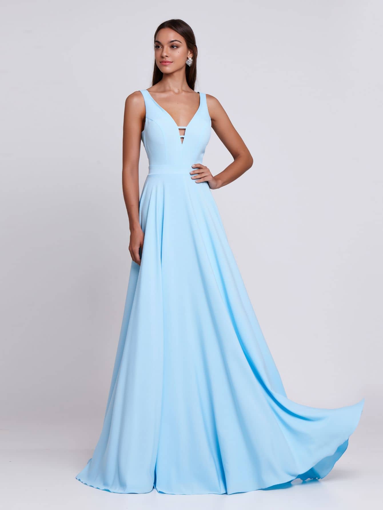 Vestido longo festa/ liso/ basico/ classico/ sem brilho/ vestido para ...