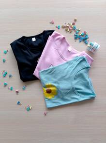 Paquete de 12 piezas de playeras con diseños de caricaturas - Multicolor - Ver 8